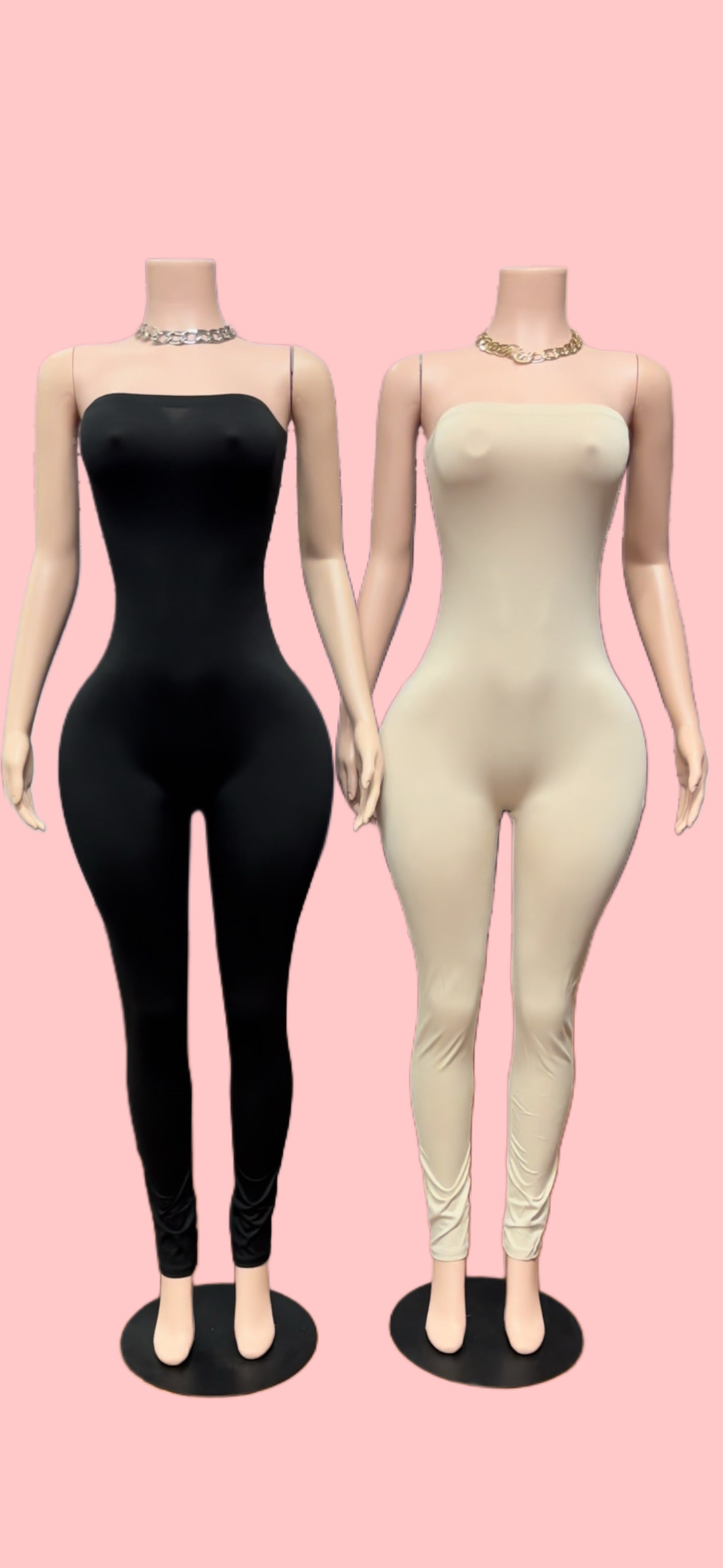 Black & Beige Bodysuit